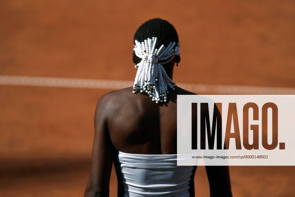 Venus Williams (USA) von hinten Tennis Damen Betty Barclay Cup 1999, WTA-Tour, Sand, Sandplatz, Sandplatzturnier, Sandplatztennis Einzelbild Rothenbaum Hamburg
