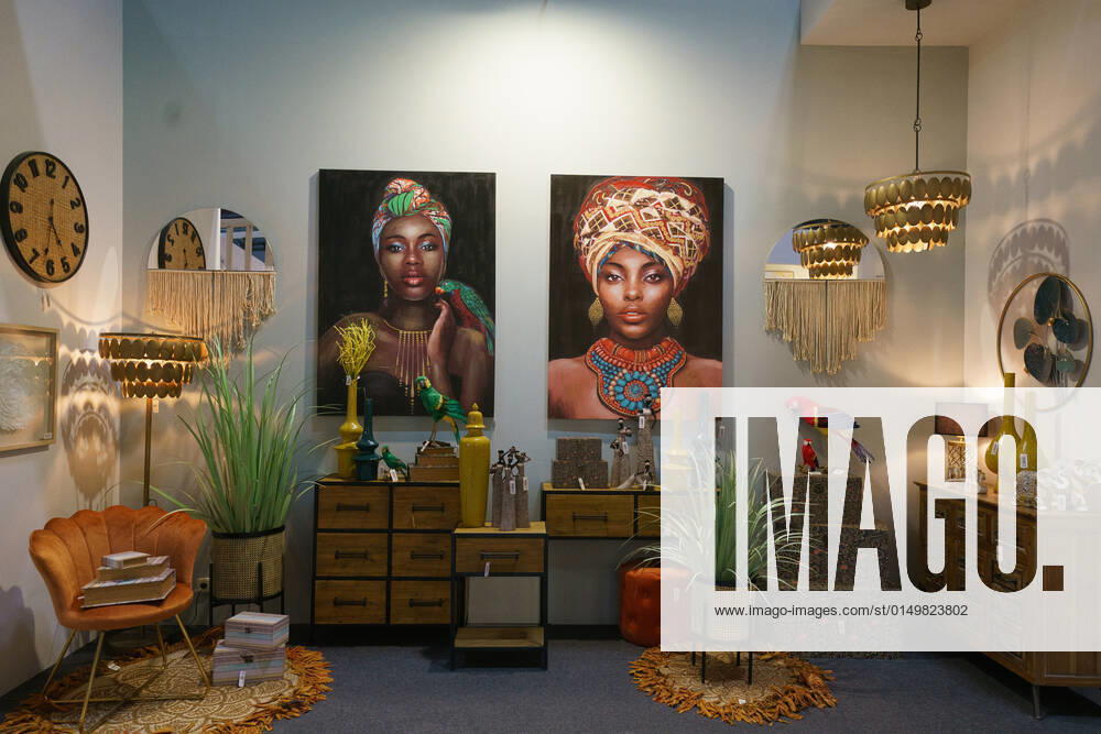 INTERGIFT 2022 - International Decoration Exhibition Decorative elements are shown at the INTERGIFT 2022 International Decoration Exhibition at Ifema in Madrid. February 4, 2022 in Madrid, Spain Madrid Spain