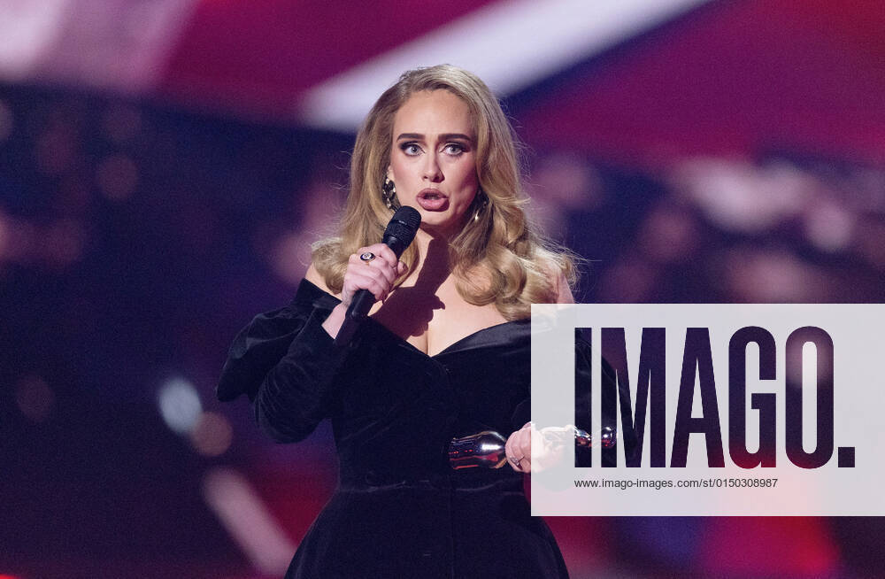 The BRIT Awards 2022 held at the O2 Arena Featuring: Adele Where: London, United Kingdom When: 08 Feb 2022 Credit: Cover Images **STRICTLY **