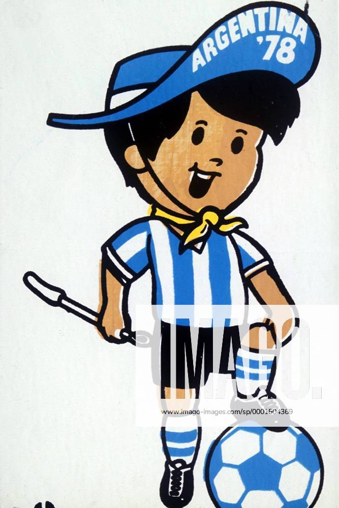 Gauchito - Maskottchen der Weltmeisterschaft 1978: Argentina 78 Fußball WM Herren Weltmeisterschaft 1978, Einzelbild Buenos Aires