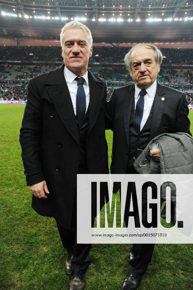 Didier Deschamps (entraineur -selectionneur France) Noel Le Graet (president FFF) FOOTBALL : France vs Ukraine - Barrages CDM 2014 - 19 11 2013 N.LeGouic FEP Panoramic