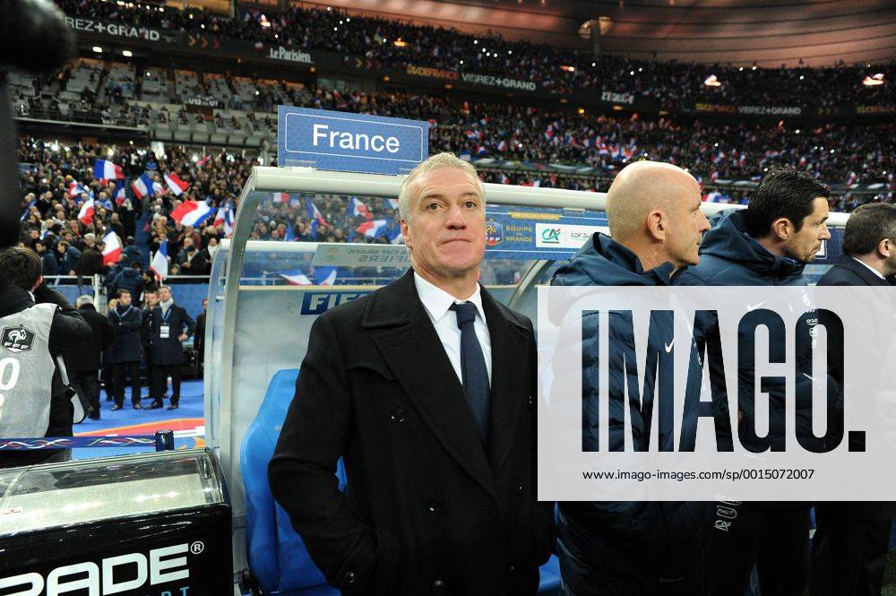 Didier Deschamps (entraineur -selectionneur France) Guy Stephan (entraineur adjoint France) FOOTBALL : France vs Ukraine - Barrages CDM 2014 - 19 11 2013 N.LeGouic FEP Panoramic