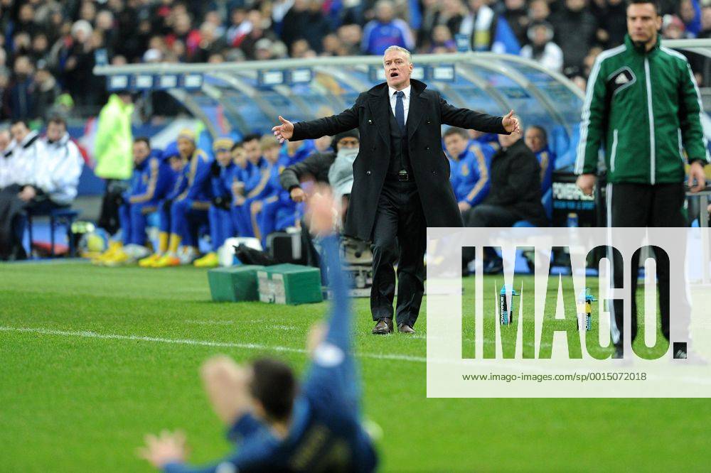 Didier Deschamps (entraineur -selectionneur France) Franck Ribery (France) FOOTBALL : France vs Ukraine - Barrages CDM 2014 - 19 11 2013 N.LeGouic FEP Panoramic