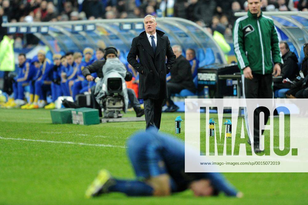 Didier Deschamps (entraineur -selectionneur France) Franck Ribery (France) FOOTBALL : France vs Ukraine - Barrages CDM 2014 - 19 11 2013 N.LeGouic FEP Panoramic