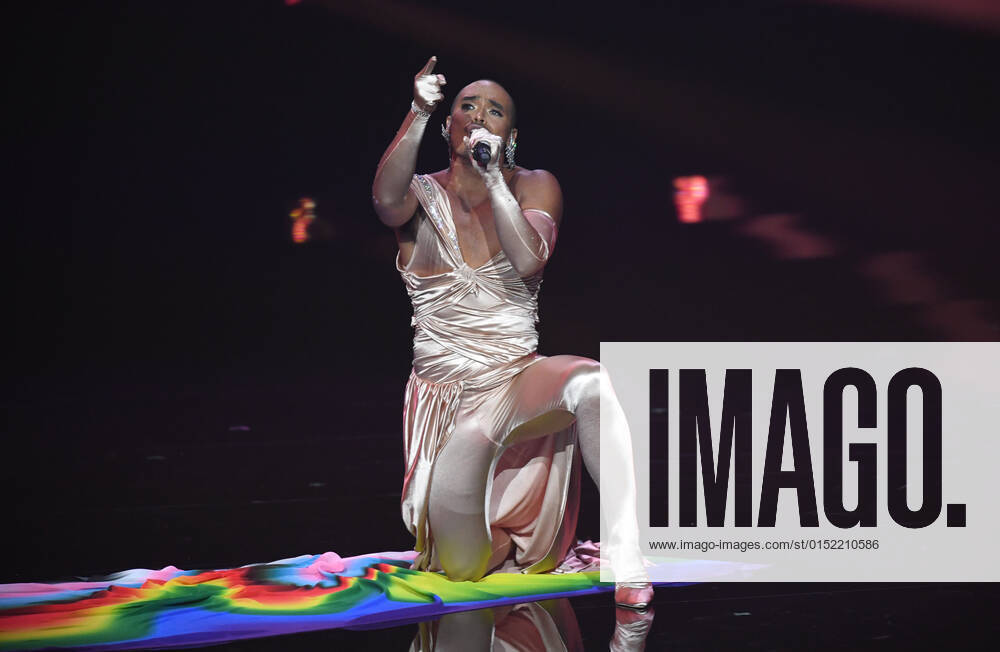 EUROVISION AUSTRALIA FINAL, Seann Miley Moore is seen performing the song My Body during the Eurovision Australia Decides 2022 final at the Gold Coast Convention and Exhibition Centre on the Gold Coast, Saturday, February 26, 2022. ( NO ARCHIVING, , NO USE IN BOOKS WITHOUT CONSENT GOLD COAST QLD AUSTRALIA