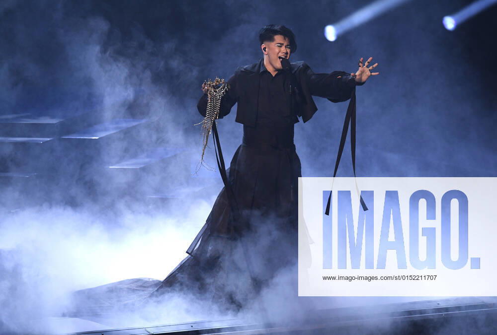 EUROVISION AUSTRALIA FINAL, Sheldon Riley is seen performing the song Not The Same during the Eurovision Australia Decides 2022 final at the Gold Coast Convention and Exhibition Centre on the Gold Coast, Saturday, February 26, 2022. ( NO ARCHIVING, , NO USE IN BOOKS WITHOUT CONSENT GOLD COAST QLD AUSTRALIA