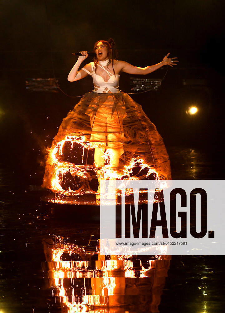 EUROVISION AUSTRALIA FINAL, Jaguar Jonze is seen performing the song Little Fires during the Eurovision Australia Decides 2022 final at the Gold Coast Convention and Exhibition Centre on the Gold Coast, Saturday, February 26, 2022. ( NO ARCHIVING, , NO USE IN BOOKS WITHOUT CONSENT GOLD COAST QLD AUSTRALIA
