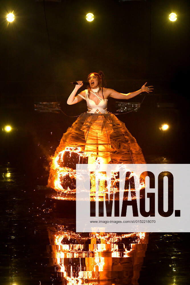 EUROVISION AUSTRALIA FINAL, Jaguar Jonze is seen performing the song Little Fires during the Eurovision Australia Decides 2022 final at the Gold Coast Convention and Exhibition Centre on the Gold Coast, Saturday, February 26, 2022. ( NO ARCHIVING, , NO USE IN BOOKS WITHOUT CONSENT GOLD COAST QLD AUSTRALIA