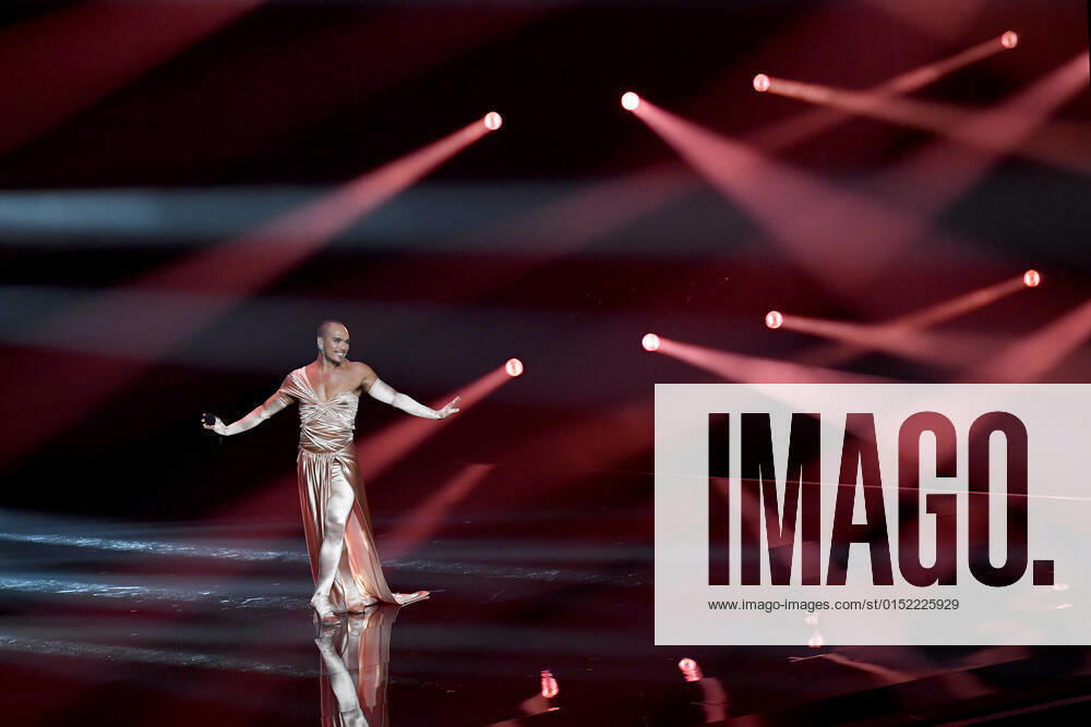 EUROVISION AUSTRALIA FINAL, Seann Miley Moore is seen performing the song My Body during the Eurovision Australia Decides 2022 final at the Gold Coast Convention and Exhibition Centre on the Gold Coast, Saturday, February 26, 2022. ( NO ARCHIVING, , NO USE IN BOOKS WITHOUT CONSENT GOLD COAST QLD AUSTRALIA