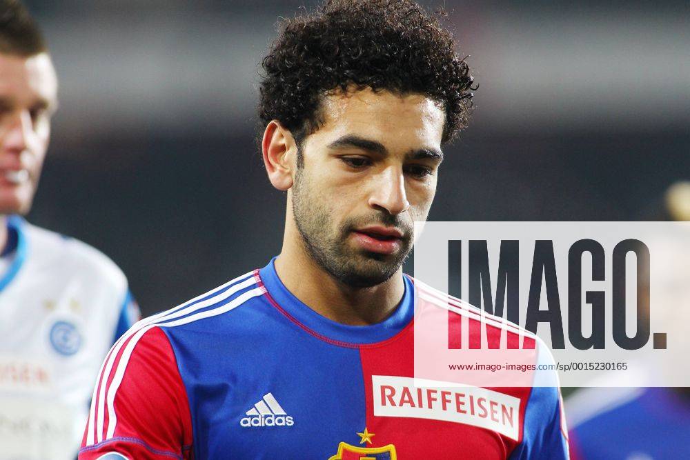 St Jakob Park Basel ,SCHWEIZ, Saison 2013 2014 Herren Fussball Super League FC Basel - Grasshopper Club Zürich Mohamed Salah (FC Basel) ; Einzelbild