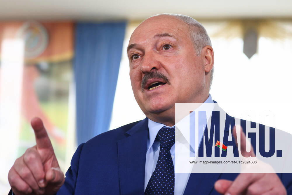 Belarusian President Alexander Lukashenko talks to reporters at a polling station after casting his vote in the 2022 Belarusian constitutional referendum. In August 2020, mass protests erupted in major cities across Belarus after the results of the 2020 Belarusian presidential election were announced. Belarusian President Lukashenko announced plans for amendments to the constitution and his readiness to redistribute presidential powers to the other branches of government. Peter Kovalev TASS TS12590C