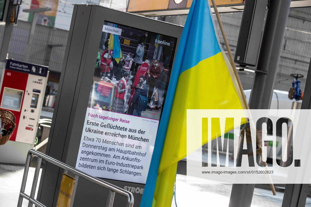 With officially one million externally displaced and many more in Ukraine internally displaced, the European Union has relaxed entry and travel requirements in order to distribute those fleeing the war. The city of Munich, Germany was one of the major destinations for the 2015 refugee crisis and due to this Caritas and the Bahnhofsmission have mobilized to give the refugees information and a short-term place to stay. Currently, many refugees are from Kharkiv and they detail the horrors they say before fleeing their homes. Munich Germany - ZUMAb160 20220304_zbp_b160_032