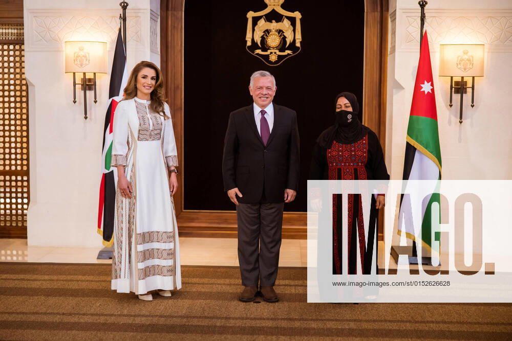 Jordan King Abdullah II and Queen Rania hosting a group of women from across Jordan over lunch in celebration of International Women’s Day, Amman, Jordan.