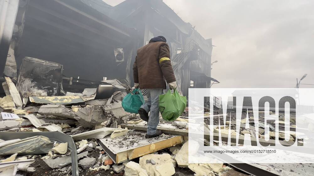 The situation in city Hoholiv in Brovary Raion, east of Kyiv, Ukraine, after Russian missile shelling, during the Russian invasion, as Russia invaded Ukraine on February 24, pictured on March 13, 2022. (CTKxPhoto PavelxNemecek) CTKPhotoF202203131245701