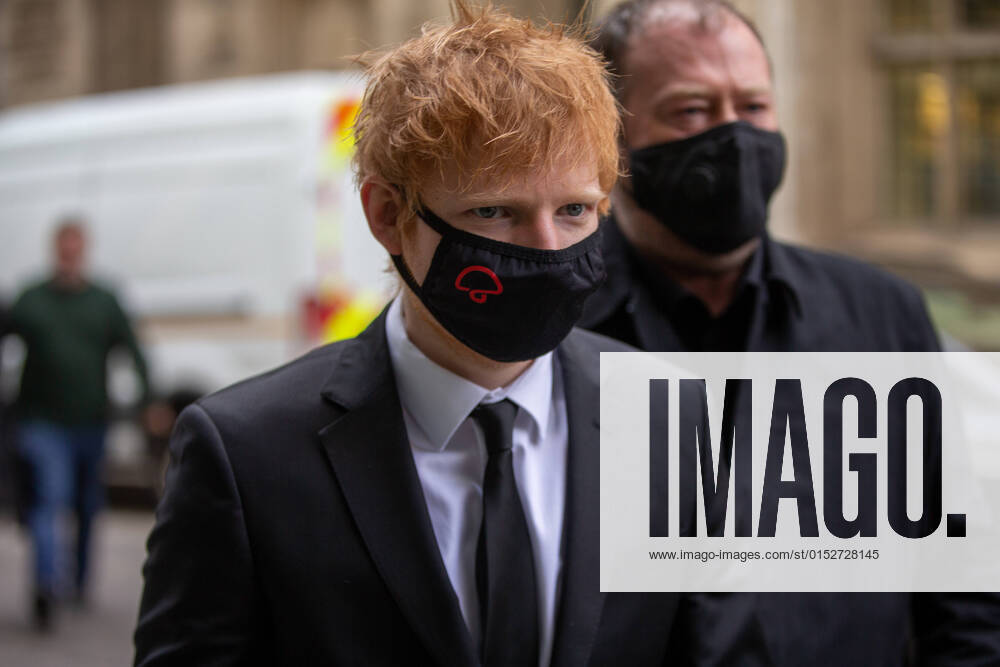 ED SHEERAN is seen arriving at the Rolls Building during a High Court trial over the copyright of his hit song Shape Of You. London United Kingdom - ZUMAs262 20220314_zip_s262_034