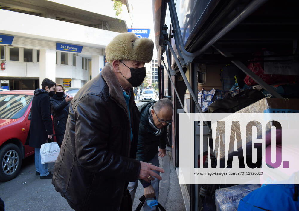 Ukrainian refugees arrive in Athens as Russian invasion continues An elderly Ukrainian man picks up his luggage after arriving in Athens from Ukraine by bus, a journey that lasts at least 36 hours. UNHCR has recorded more than three million refugees who have already left Ukraine to escape the war after the invasion of Russian forces. Athens Greece