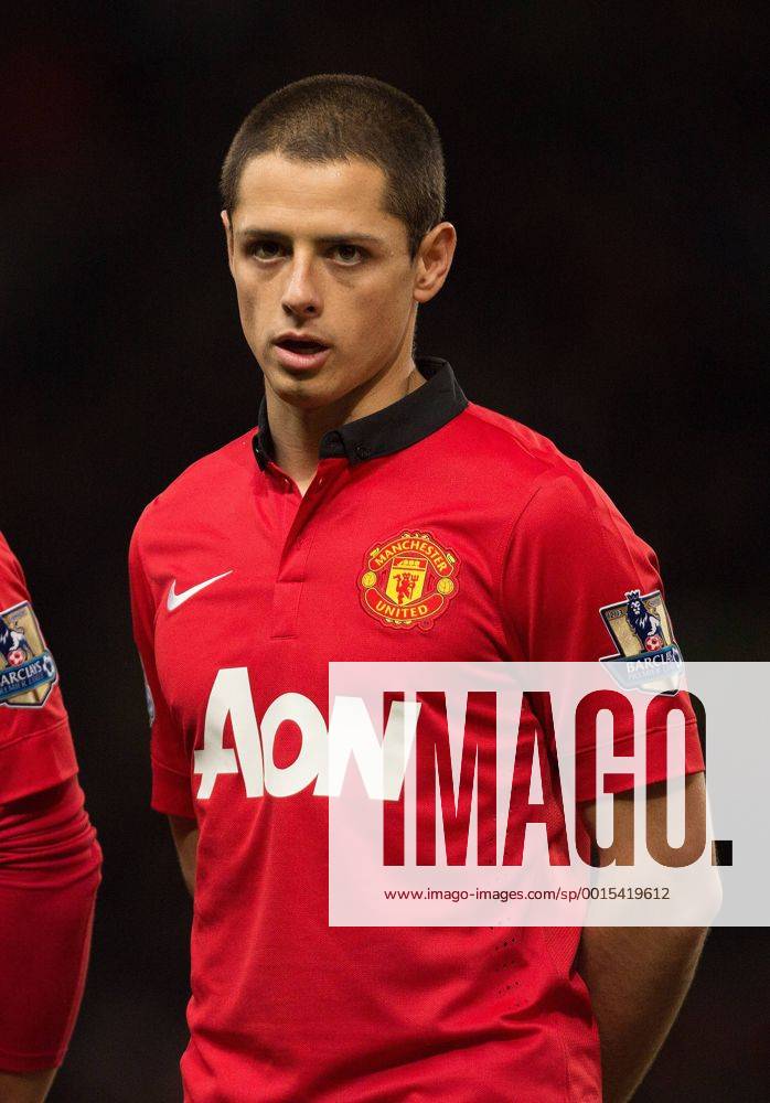 Javier Hernandez (Chicharito) of Manchester United - Manchester United (ManU) vs. Swansea City - FA Cup Third Round - Old Trafford - Manchester - 05 01 2014 .