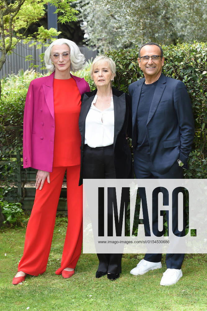 Photocall of the nominations to the prize David di Donatello 2022 Drusilla Foer Piera Detassis and Carlo Conti during the photocall of the nominations to the prize David di Donatello 2022. Rome (Italy), April 04th, 2022 Imago-Images Emmefoto