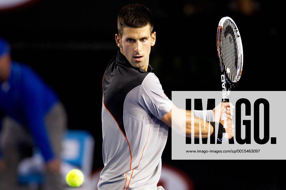 TENNIS - ATP, Australian Open 2014 MELBOURNE,AUSTRALIEN,13.JAN.14 - TENNIS - ATP Tennis Herren World Tour, Grand Slam, Australian Open. Bild zeigt Novak Djokovic (SRB).