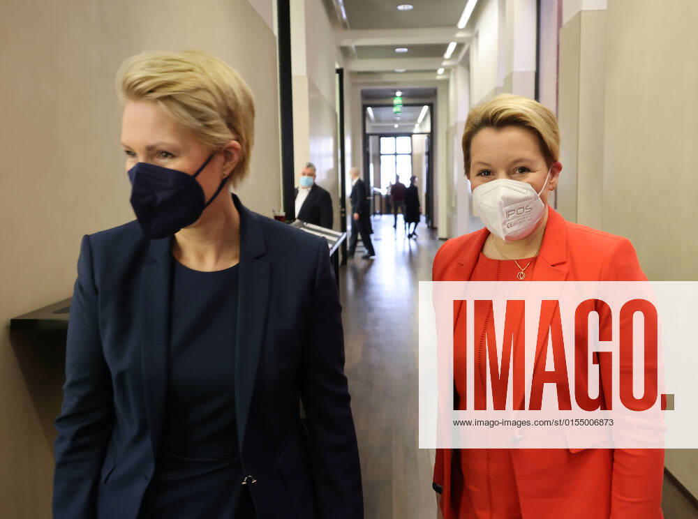 Bundesrat 08.04.2022, Germany, Berlin ,Bundesrat, Ministerpraesidentinnen, Manuela Schwesig und Franziska Giffey Berlin Berlin Germany