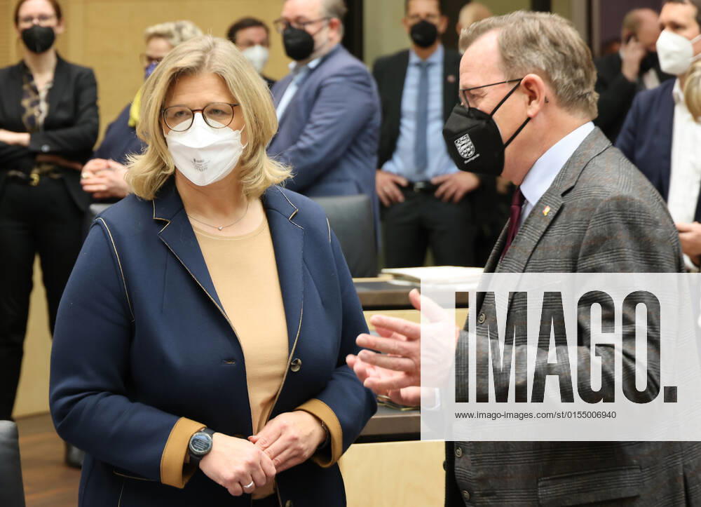 Bundesrat 08.04.2022, Germany, Berlin ,Bundesrat, MinisterpraesidentinAnke Rehlinger und Bodo Ramelow Berlin Berlin Germany
