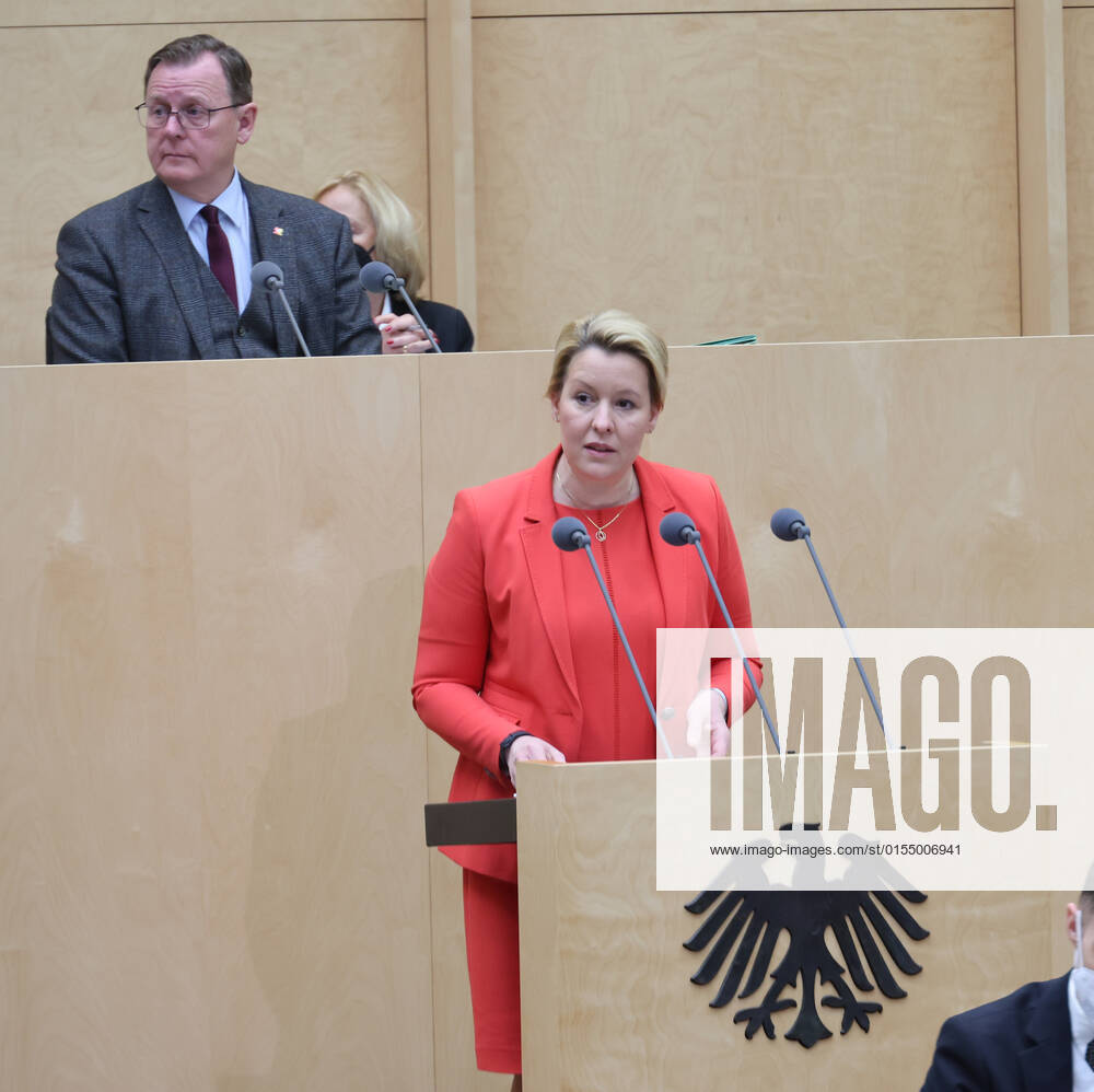 Bundesrat 08.04.2022, Germany, Berlin ,Bundesrat, Vorsitz Ministerpraesident Bodo Ramelow, Rednerin Franziska Giffey, Berlin Berlin Germany