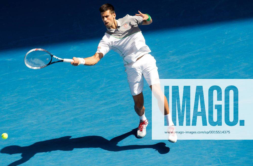 TENNIS - ATP, Australian Open 2014 MELBOURNE,AUSTRALIEN,19.JAN.14 - TENNIS - ATP Tennis Herren World Tour, Grand Slam, Australian Open. Bild zeigt Novak Djokovic (SRB).