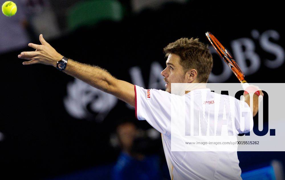 TENNIS - ATP, Australian Open 2014 MELBOURNE,AUSTRALIEN,19.JAN.14 - TENNIS - ATP Tennis Herren World Tour, Grand Slam, Australian Open. Bild zeigt Stanislas Wawrinka (SUI).