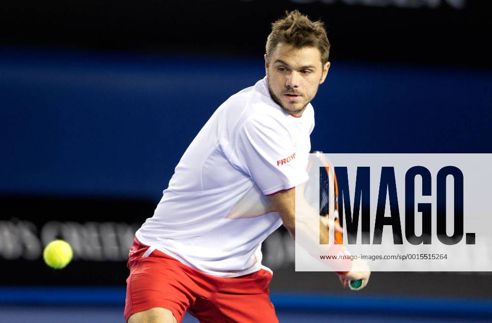 TENNIS - ATP, Australian Open 2014 MELBOURNE,AUSTRALIEN,19.JAN.14 - TENNIS - ATP Tennis Herren World Tour, Grand Slam, Australian Open. Bild zeigt Stanislas Wawrinka (SUI).