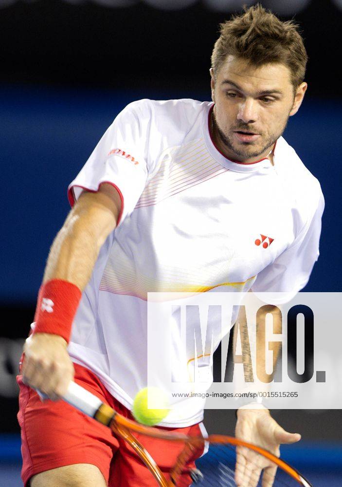 TENNIS - ATP, Australian Open 2014 MELBOURNE,AUSTRALIEN,19.JAN.14 - TENNIS - ATP Tennis Herren World Tour, Grand Slam, Australian Open. Bild zeigt Stanislas Wawrinka (SUI).