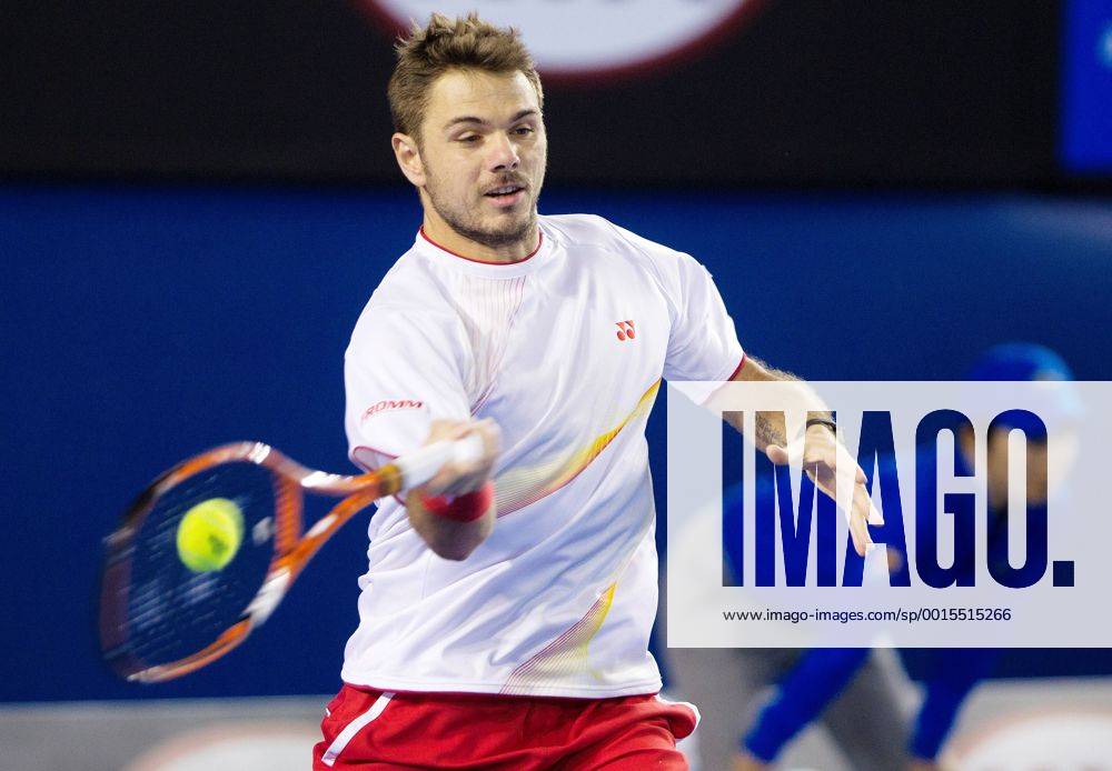 TENNIS - ATP, Australian Open 2014 MELBOURNE,AUSTRALIEN,19.JAN.14 - TENNIS - ATP Tennis Herren World Tour, Grand Slam, Australian Open. Bild zeigt Stanislas Wawrinka (SUI).