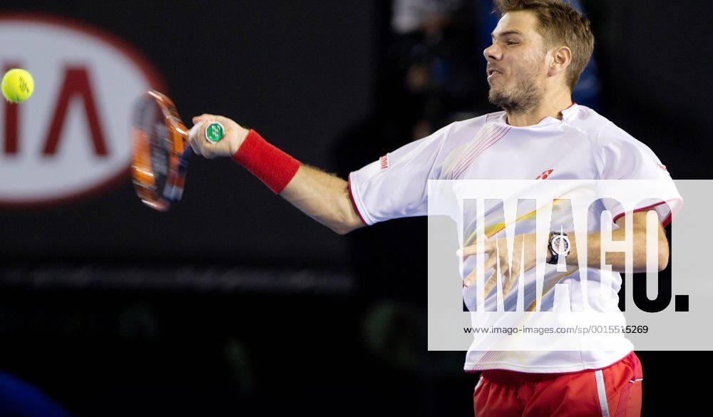 TENNIS - ATP, Australian Open 2014 MELBOURNE,AUSTRALIEN,19.JAN.14 - TENNIS - ATP Tennis Herren World Tour, Grand Slam, Australian Open. Bild zeigt Stanislas Wawrinka (SUI).