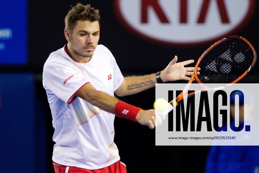 TENNIS - ATP, Australian Open 2014 MELBOURNE,AUSTRALIEN,19.JAN.14 - TENNIS - ATP Tennis Herren World Tour, Grand Slam, Australian Open. Bild zeigt Stanislas Wawrinka (SUI).