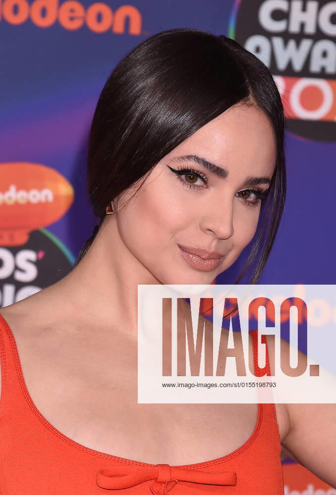 SANTA MONICA, CA - APRIL 9: Sofia Carson at the 2022 Nickelodeon Kids Choice Awards at the Barker Hangar in Santa Monica, California on April 9, 2022.