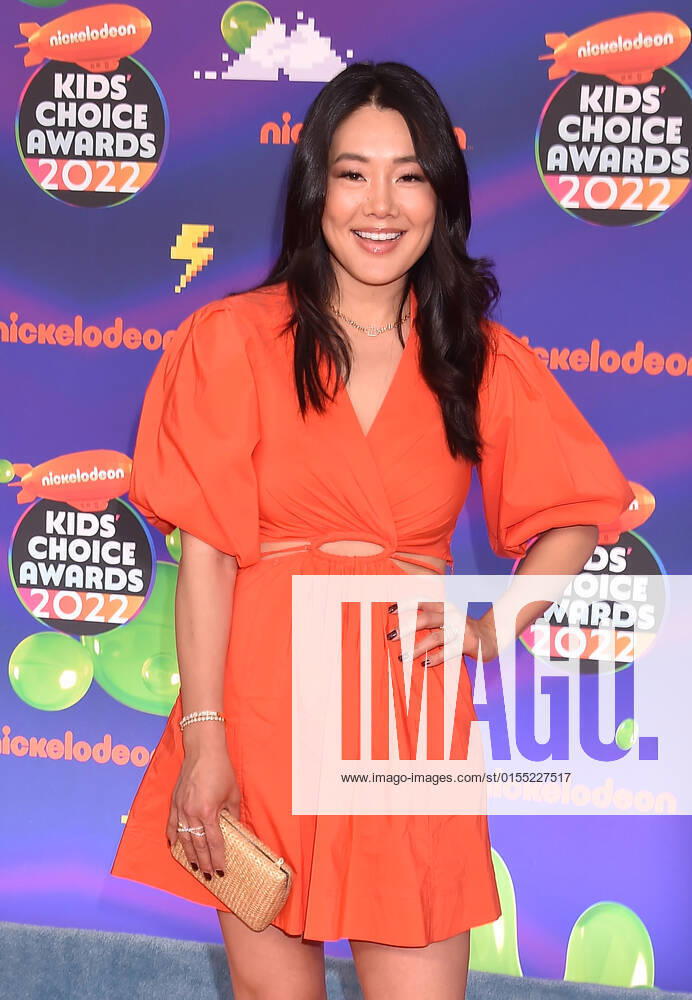 SANTA MONICA, CA - APRIL 9: Crystal Minkoff at the 2022 Nickelodeon Kids Choice Awards at the Barker Hangar in Santa Monica, California on April 9, 2022.