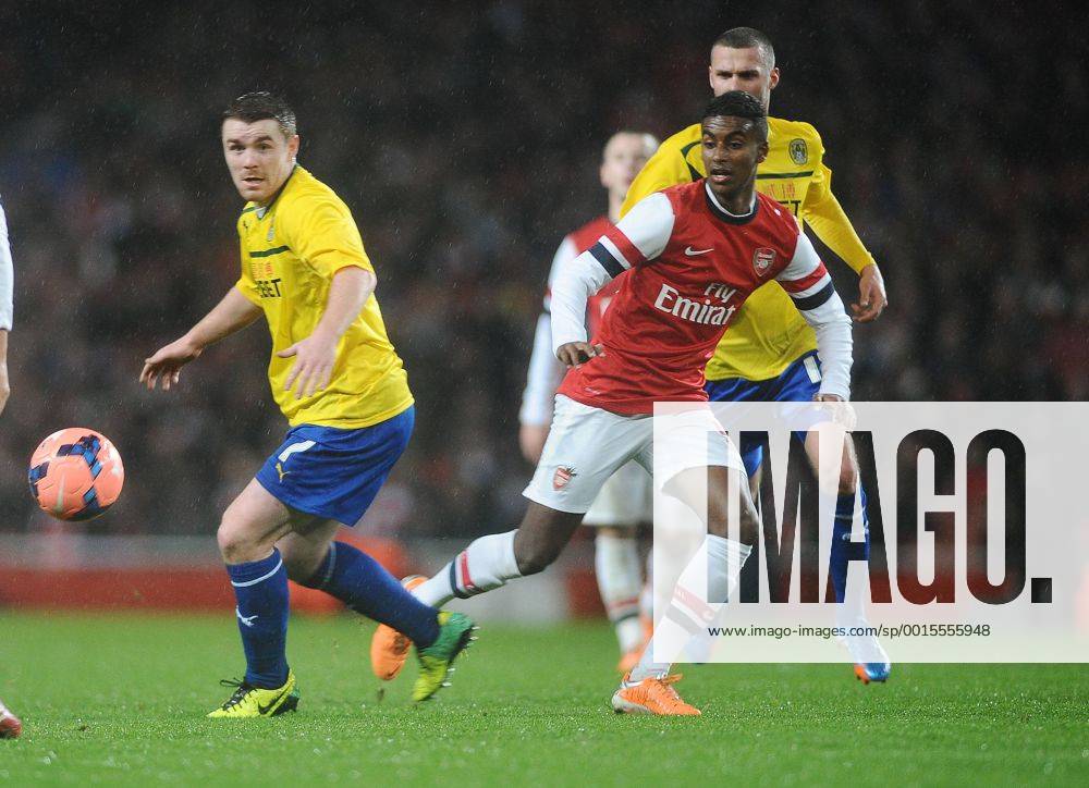 Football - 2013 2014 FA Cup - Fourth Round: Arsenal vs. Coventry City Arsenal s Gedion Zalalem comes on as a Substitute to make his debut at The Emirates. John Fleck - coventry COLORSPORT ANDREW COWIE
