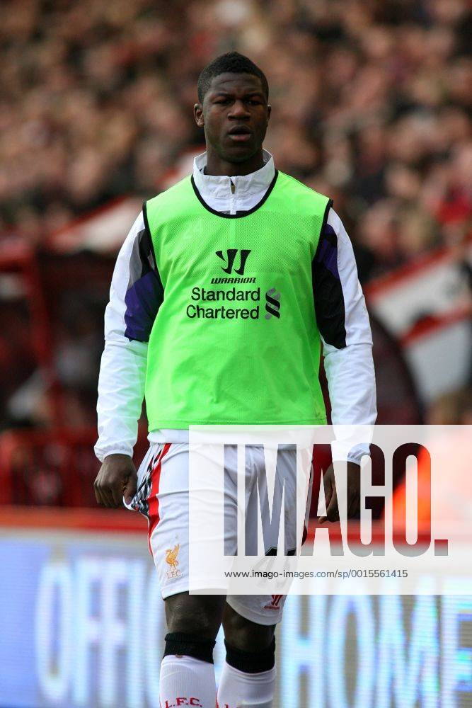 Football - 2013 2014 FA Cup - Fourth Round: AFC Bournemouth vs. Liverpool FC Stephen Sama of Liverpool Colorsport ShaunxBoggust