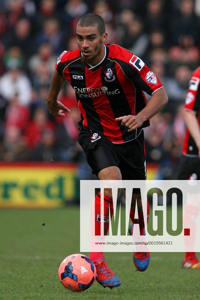 Football - 2013 2014 FA Cup - Fourth Round: AFC Bournemouth vs. Liverpool FC Bournemouth s Lewis Grabban in action Colorsport ShaunxBoggust