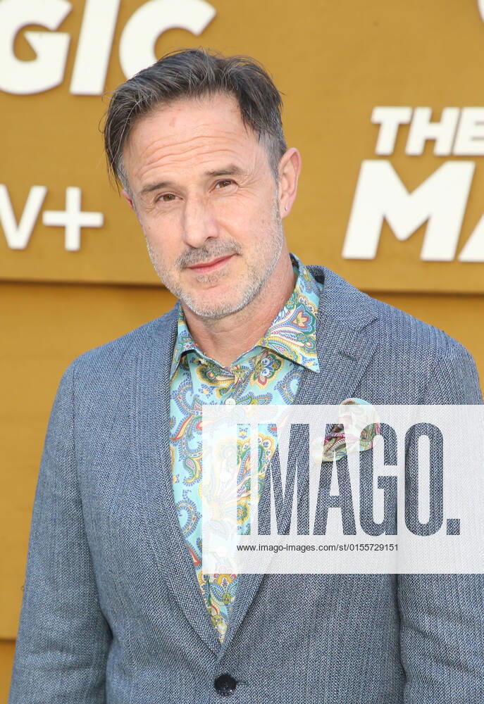 LOS ANGELES, CA - APRIL 14: David Arquette at the Apple TV+ premiere of They Call Me Magic at The Village Regency Theatre in Los Angeles, California on April 14, 2022.