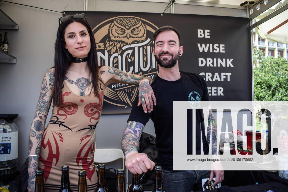 Cosplayers bring their favorite characters to life during Comic book festival in Athens A couple of tattooed bartenders stand for a photo during Comicdom Con Festival, a three-day comics event organized by non-profit organizations. Athens Greece