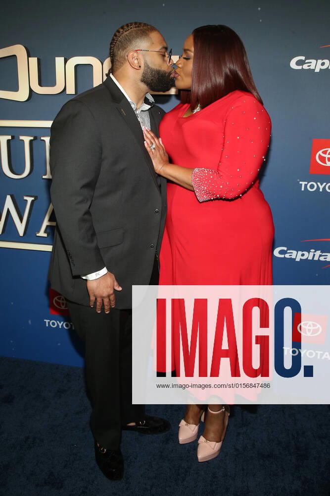 HOLLYWOOD, CA - APRIL 23: Darrell Crump and Kelly Price at the 2022 Trumpet Awards at the Dolby Theatre in Hollywood, California on April 23, 2022.