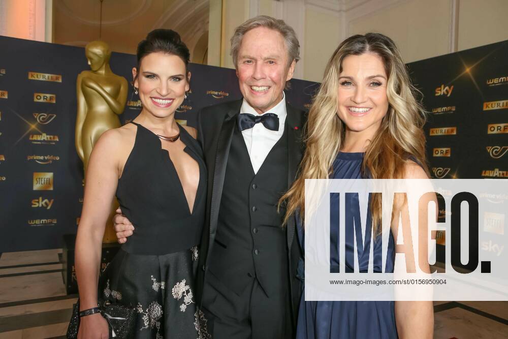 Wiener Hofburg, ROMY - Film- u. TV-Preis, Gala-Verleihung des Fernseh-Preises von ORF u. KURIER im Bild: Conny Kreuter, Peter Kraus, Lizz Görgl, ROMY - Film- u. TV-Preis