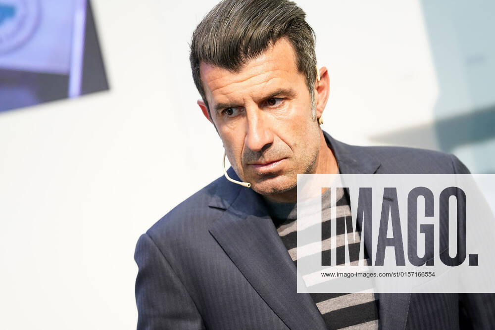 Portuguese football legend Luis Figo performs a show-cooking by Epigen Healthy Bite during the Salon Gourmets 2022. April 26, 2022. (2022042611)