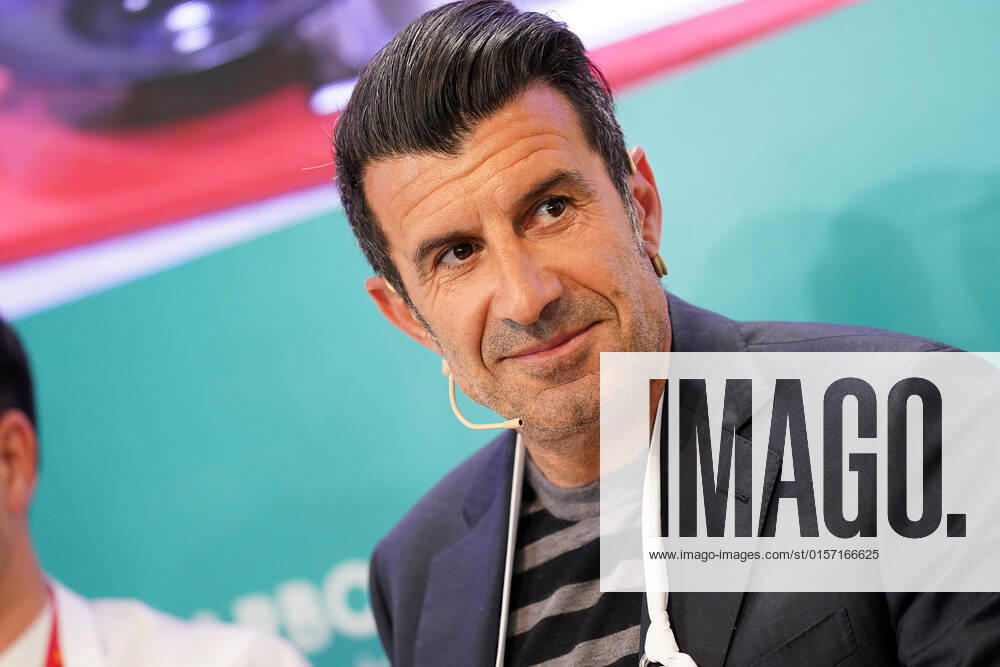 Portuguese football legend Luis Figo performs a show-cooking by Epigen Healthy Bite during the Salon Gourmets 2022. April 26, 2022. (2022042656)