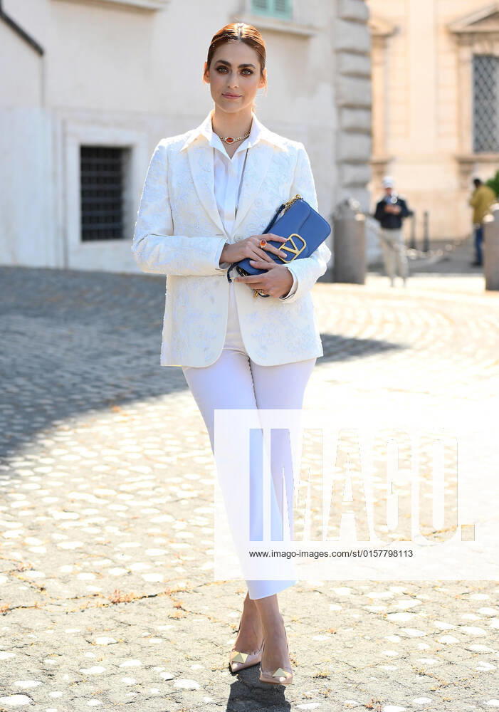 Italian actress MIRIAM LEONE arrives at the presentation of the David di Donatello Award 2022 at the Quirinale Palace in Rome, Italy. The David di Donatello award is a film prize presented annually to honor the best of Italian and foreign motion picture productions. Rome Italy - ZUMAa110 20220502_zaf_a110_012