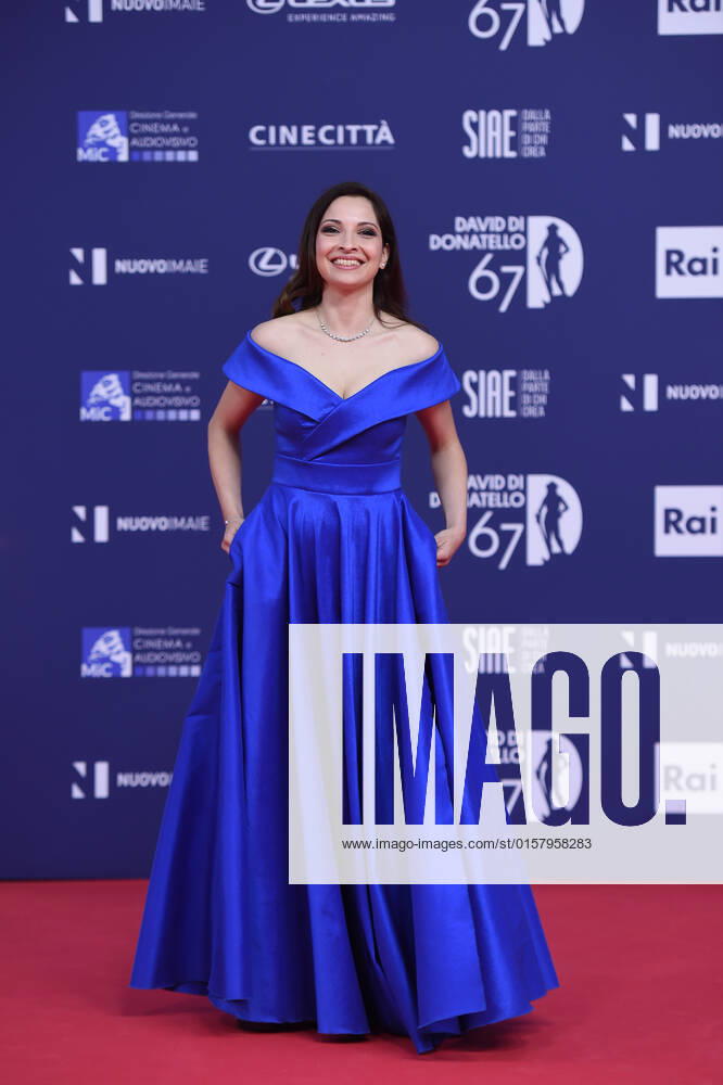 Verleihung des David di Donatello-Preises 2022 in Rom 67th David Di Donatello red carpet Antonella Carone attends the 67th David Di Donatello red carpet on May 03, 2022 in Rome, Italy Massimo Insabato