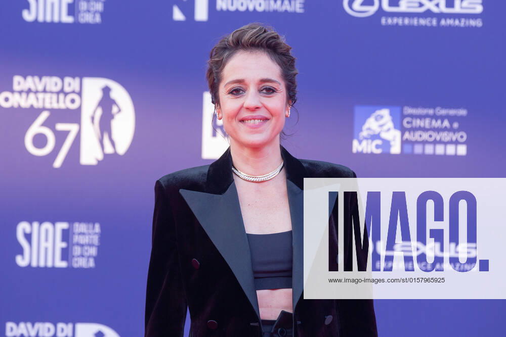Verleihung des David di Donatello-Preises 2022 in Rom Italy: Red Carpet of David di Donatello 2022 Awards ceremony Vanessa Scalera attends the red carpet of David di Donatello 2022 awards ceremony in Rome Rome Italy