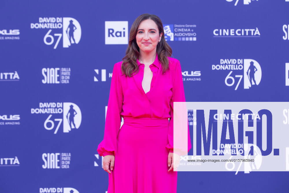 Verleihung des David di Donatello-Preises 2022 in Rom Italy: Red Carpet of David di Donatello 2022 Awards ceremony Anna Ferraioli Ravel attends the red carpet of David di Donatello 2022 awards ceremony in Rome Rome Italy