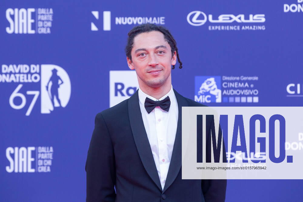 Verleihung des David di Donatello-Preises 2022 in Rom Italy: Red Carpet of David di Donatello 2022 Awards ceremony Jonas Carpignano attends the red carpet of David di Donatello 2022 awards ceremony in Rome Rome Italy