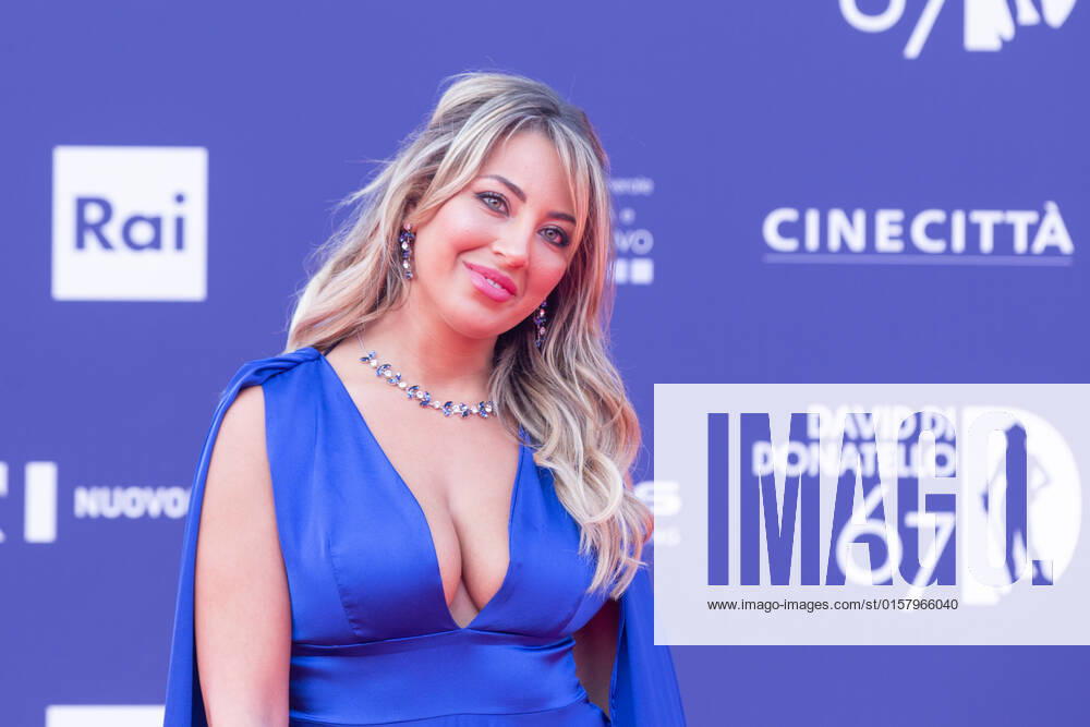 Verleihung des David di Donatello-Preises 2022 in Rom Italy: Red Carpet of David di Donatello 2022 Awards ceremony Sonia Hamza attends the red carpet of David di Donatello 2022 awards ceremony in Rome Rome Italy